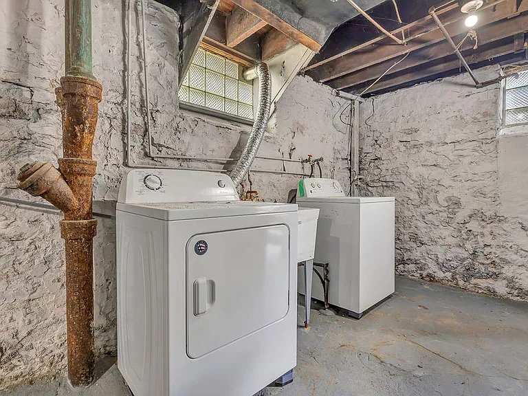 You have access to private laundry. Half of the basement is designated strictly for this apartment and is not shared.