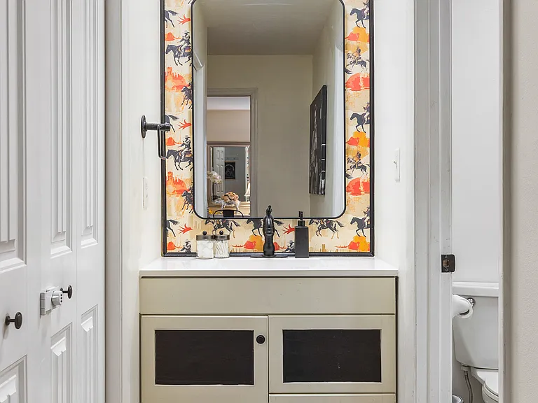 Full size bathroom near the bedroom.