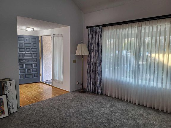 Front door into living room