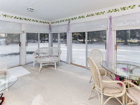 Sun room overlooking yard  
