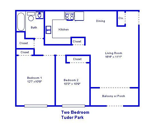 Floor plan Two Bedroom
