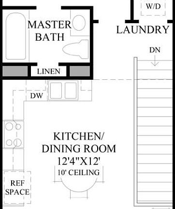 Upstairs floor plan