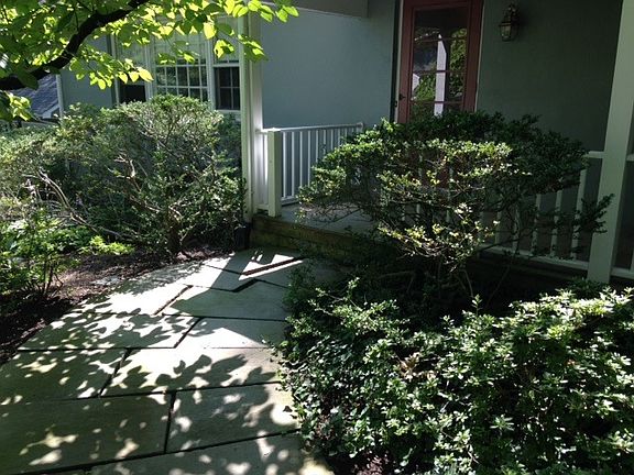 Front walk and porch