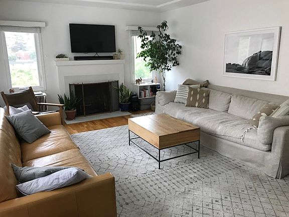 living room with fireplace