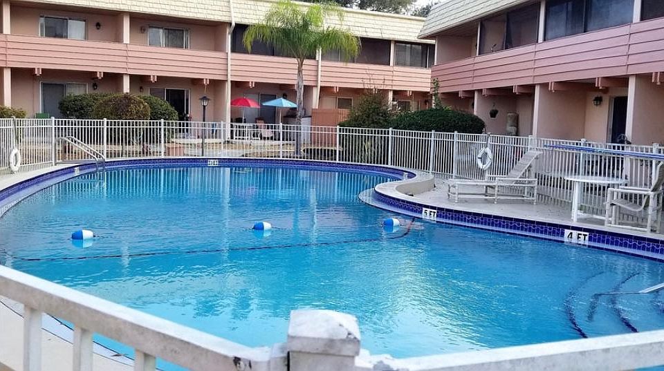 Pool steps from your patio.