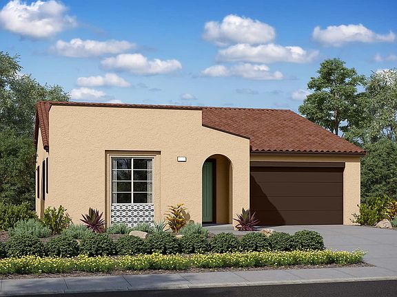 Elevation A features the modern spanish exterior style