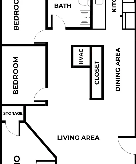 2 Bedroom Floor Plan 2 Bedroom Floor Plan