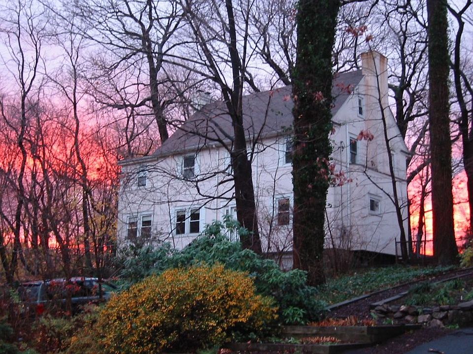 Pink house on the hill