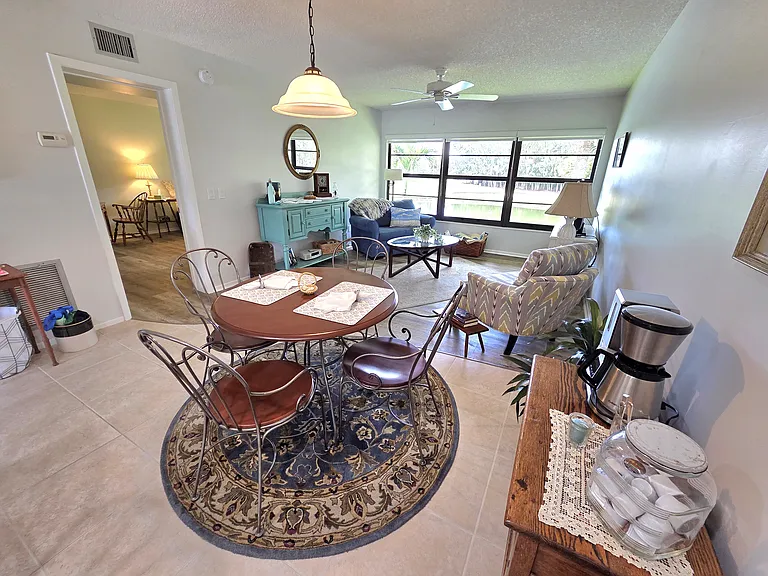 Dining area w/ coffee station