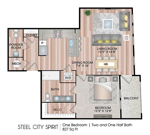 Floor plan Steel City Spirit