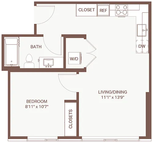 Floor plan 1x1 C10 Olympic