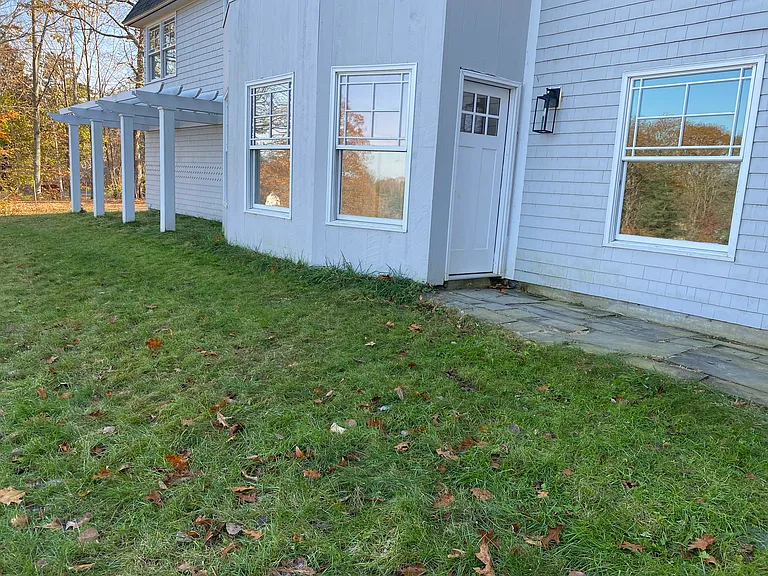 Private patio and second entrance.