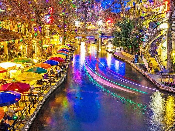 San Antonio Riverwalk at Night