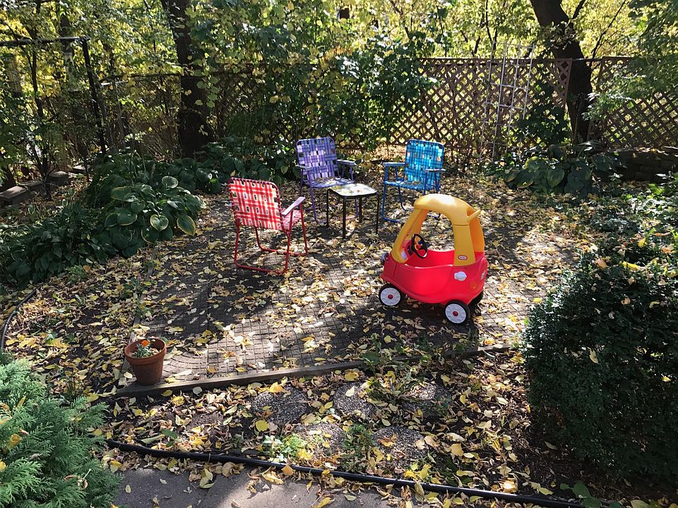 Fenced-in private backyard