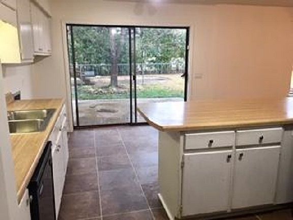 View from kitchen to patio