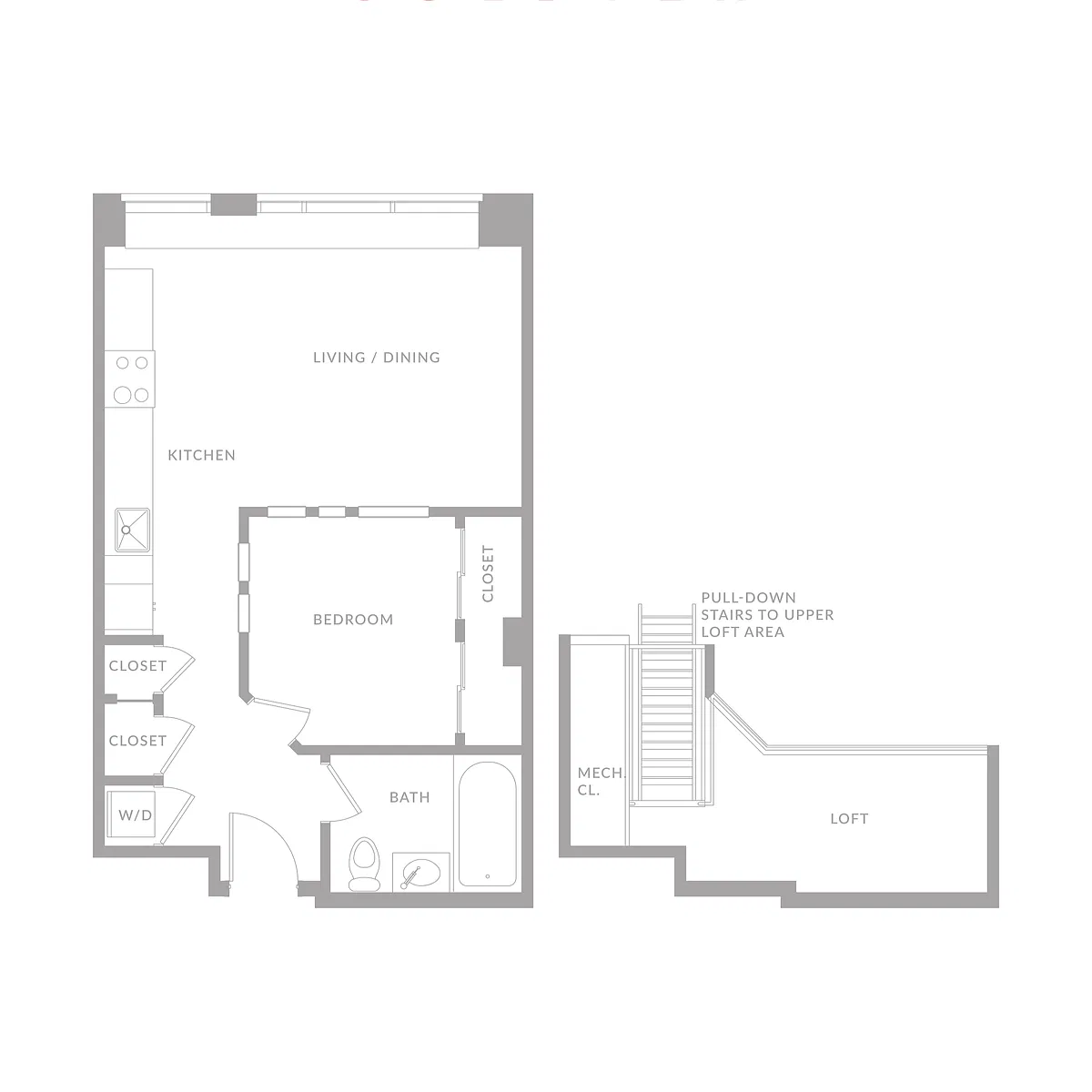 Floor plan One Bedroom C