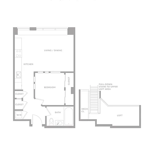 Floor plan One Bedroom C