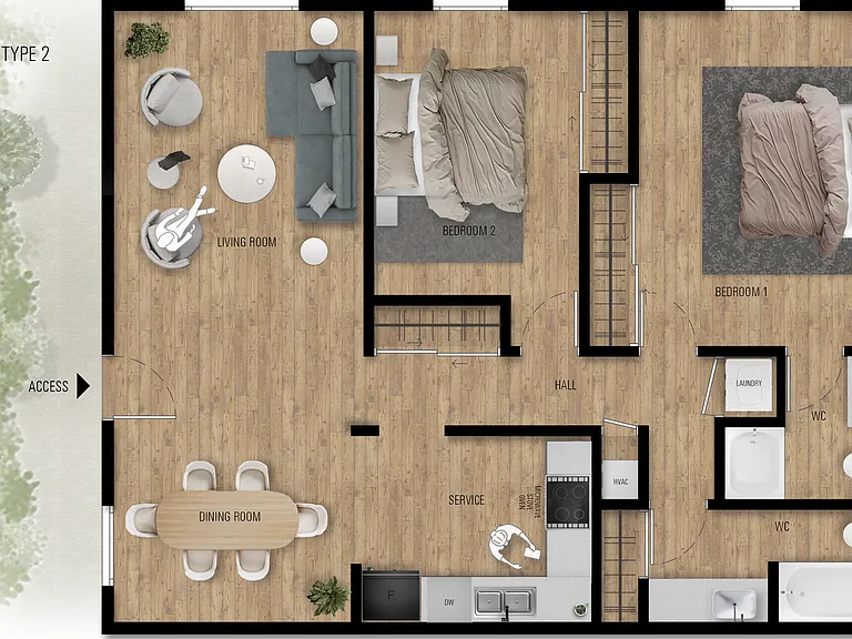 Chateau Apartments - Newly Renovated 1, 2 & 3-Bedrooms at 24th & Hillsboro Village — Photo 15