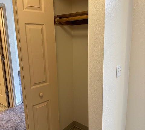 Charming coat closet.