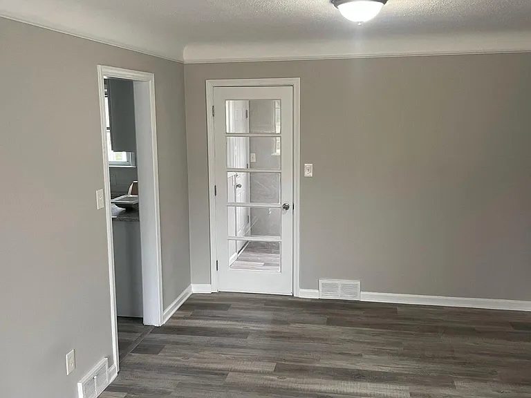 Dining room looking towards sunroom (kitchen on left)