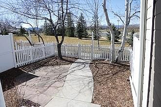 fenced yard