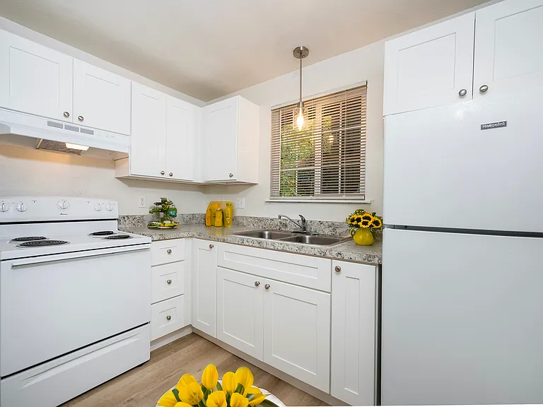 Step into this bright, modern kitchen with elegant design and ample storage. Step into this bright, modern kitchen with elegant design and ample storage.