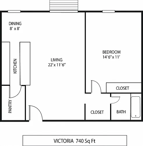 Floor plan Victoria - Income Restrictions Apply