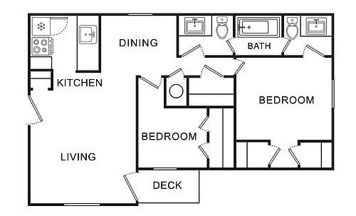 Floor plan 2BR REG