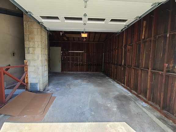 Attached singe car garage