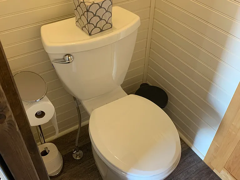 Bathroom with sink and shower