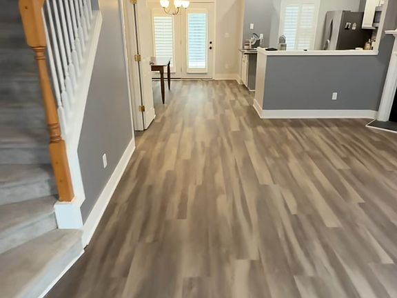 View from entrance - new flooring