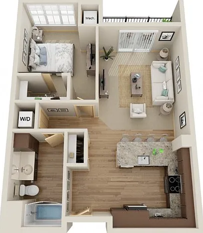 Floor Plan B4 | The Junction | Apartments in Menomonee Falls, WI Floor Plan B4 | The Junction | Apartments in Menomonee Falls, WI