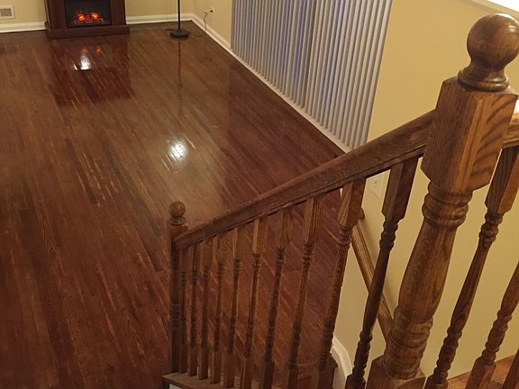 New & glistening hardwood