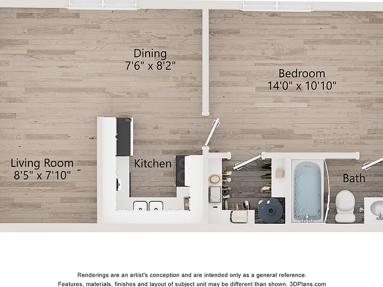 Pebble Creek 2D Unfurnished with Dimensions Pebble Creek 2D Unfurnished with Dimensions