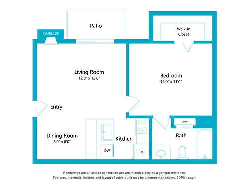 Floor plan Waterford A2