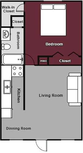 Floor plan One Bedroom