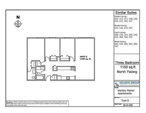 Floor plan 3 Bedroom