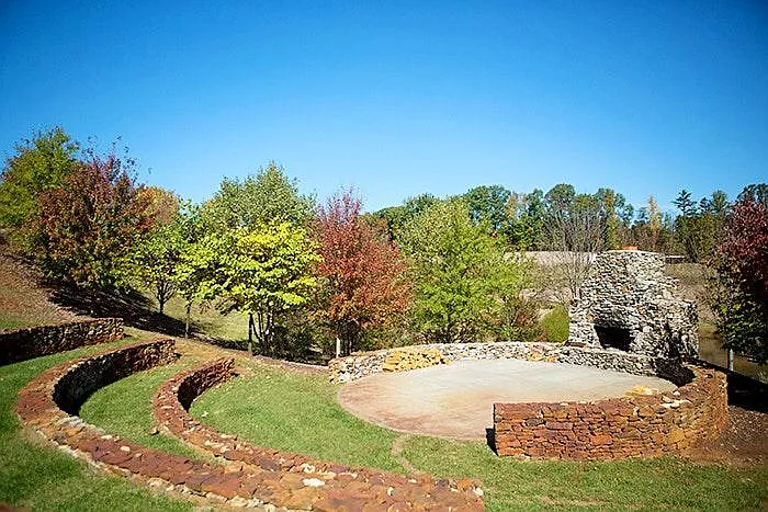 Outdoor amphitheater and fire pit