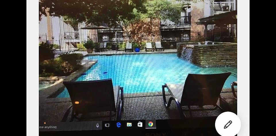 Pool, hot tub and waterfall