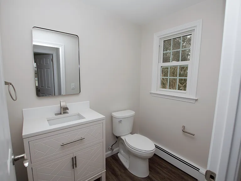 First floor half bath