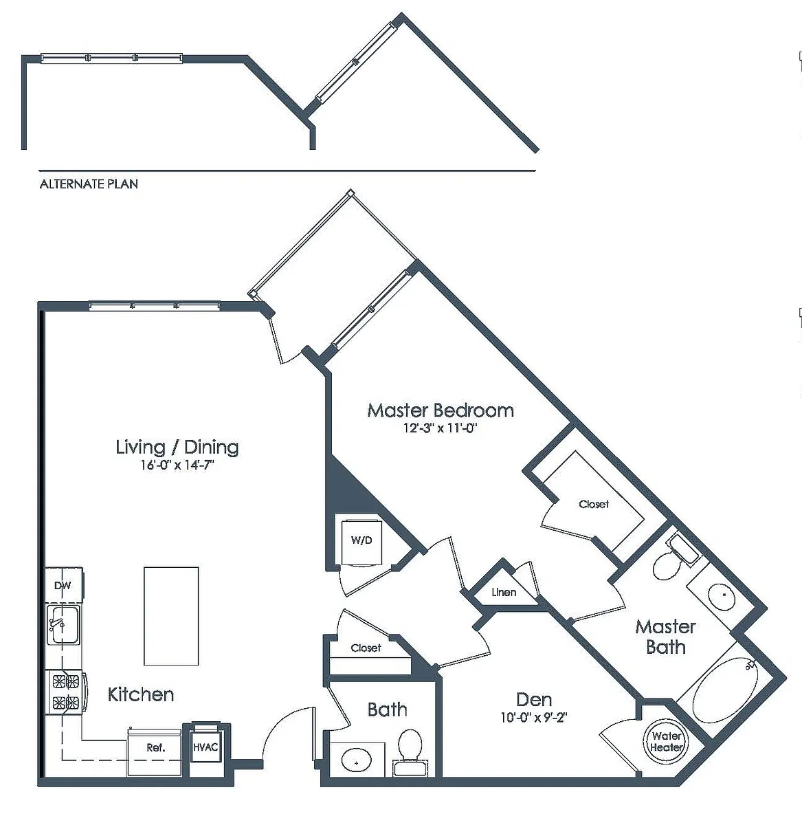 Floor plan A6 w/Den
