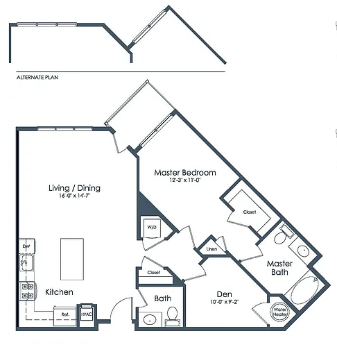 Floor plan A6 w/Den