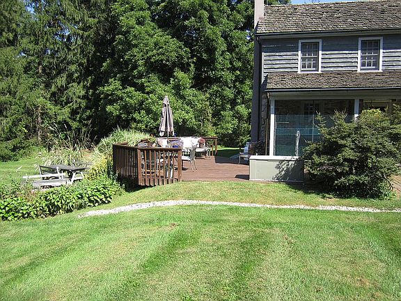deck and side yard