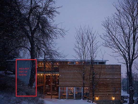 owner retained office/living space-no connection between the