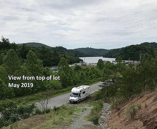 View from top of lot