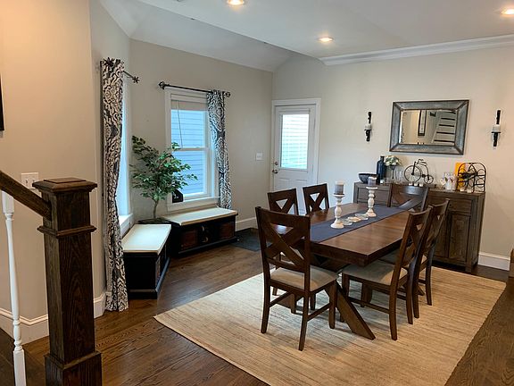 Dining area and front door