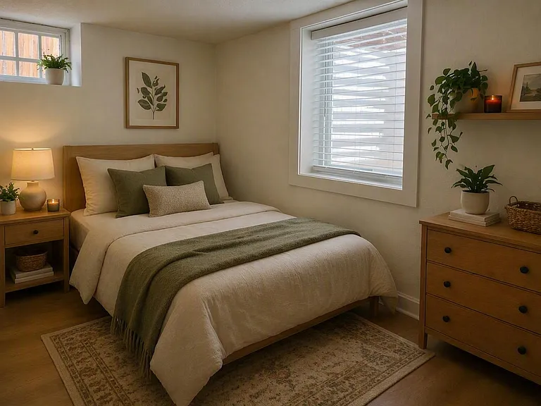 Bedroom furnished rendering