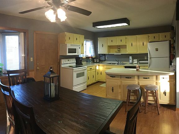 Dining room and kitchen