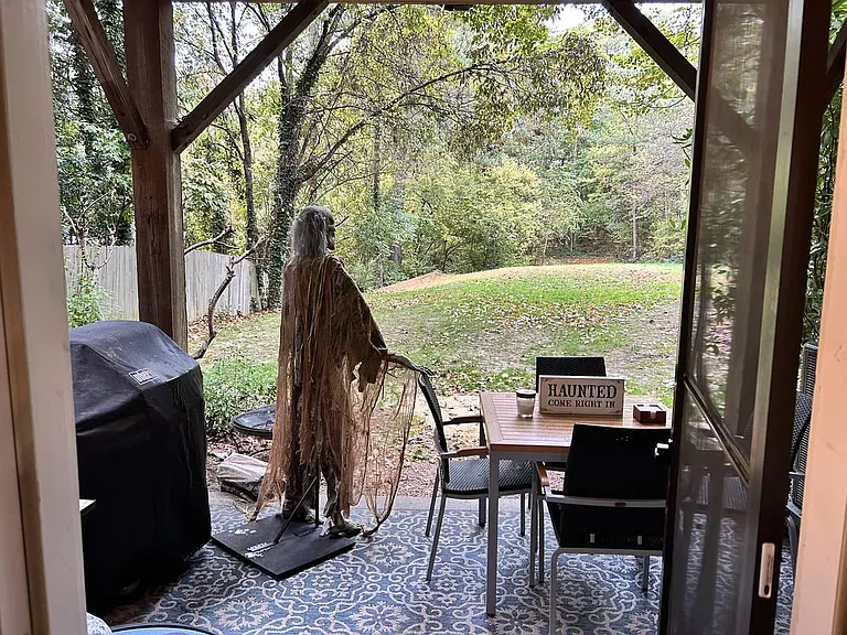 Lower deck (taken last Halloween.)