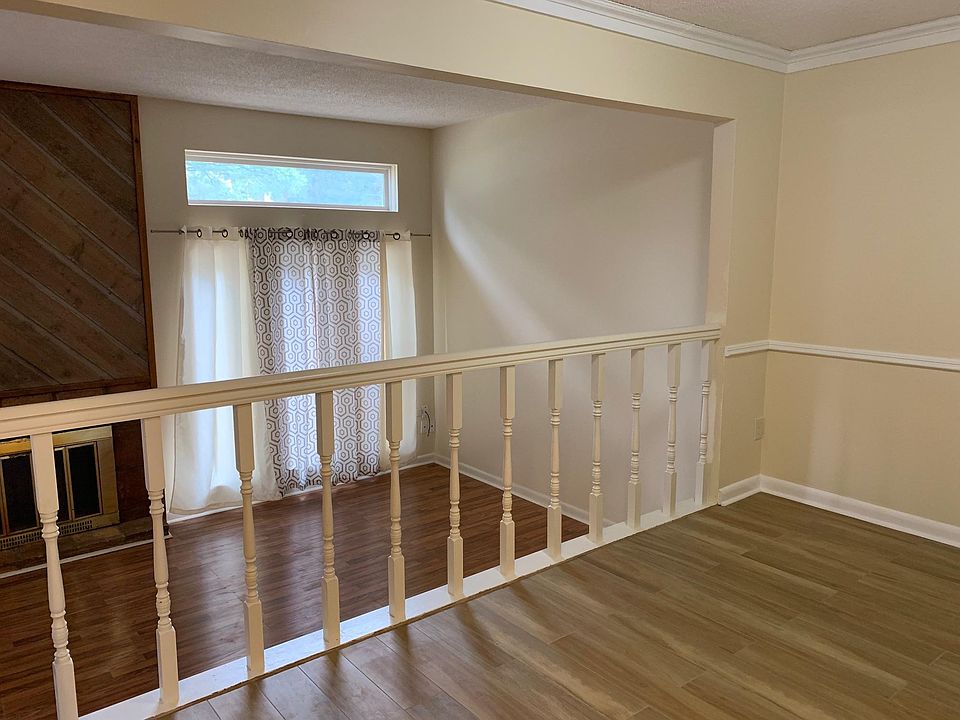 Dining room overlooking family room